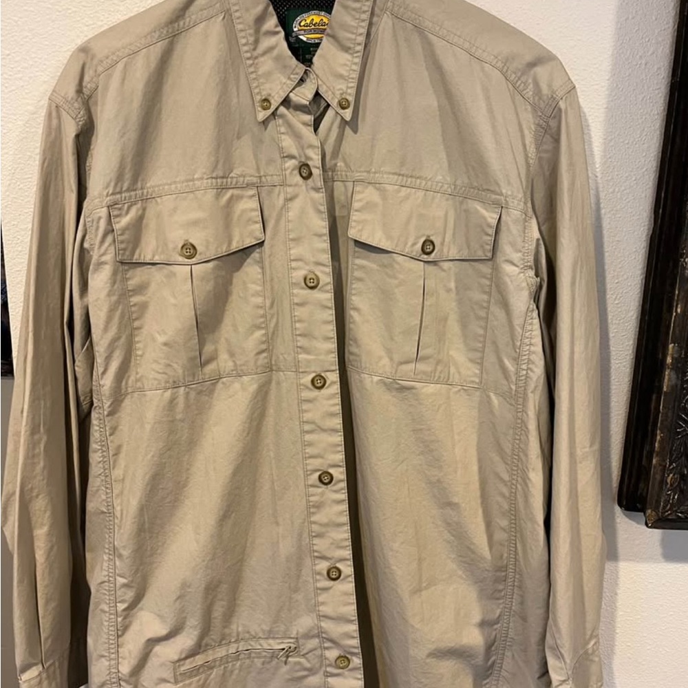 Cabela's Tan Lightweight Shirt Jacket